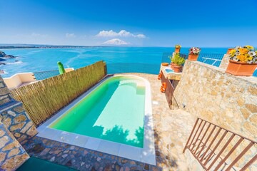 Costa Saracena-Castelluccio Villa | Private pool, just over the sea