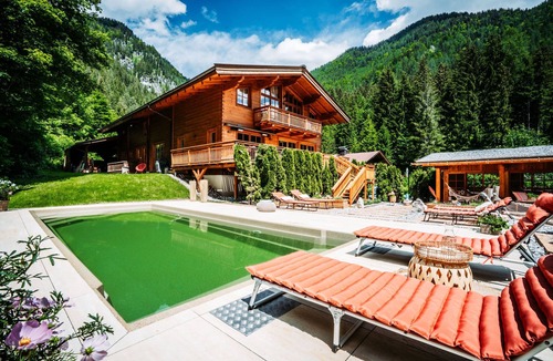 Waidring Ski Chalet | Hideway Chalet Gamsglück with pool and sauna