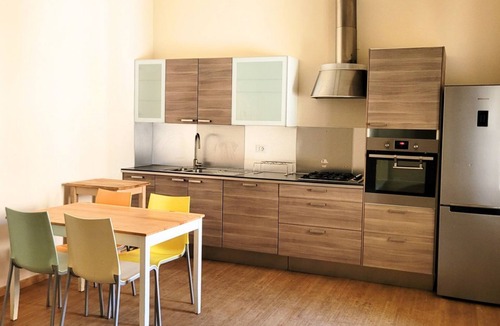 Cesenatico Apartment | Location: very central, a stone's throw from the sea and all services.Description: renovated apartment on the second floor of a very central building. Bright living room with dining table, kitchenette and two pouf beds. Two double bedrooms, two bathrooms