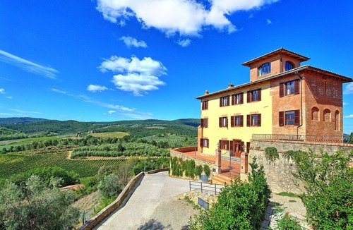 San Gimignano Apartment | Nice apartment for 4 people with WIFI, pool, A/C, TV and panoramic view, close to San Gimignano