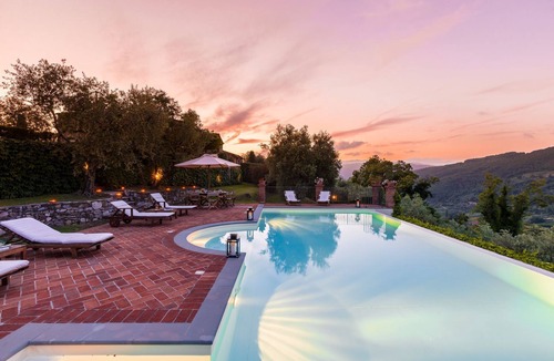 Monsummano Terme Villa | Stunning private villa with hot tub, WIFI, private pool, A/C, TV, patio and panoramic view