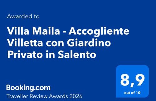 Mesagne House | Villa Maila - Accogliente Villetta con Giardino Privato in Salento