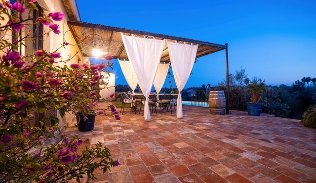 Etna and seascape, stylish, elegant