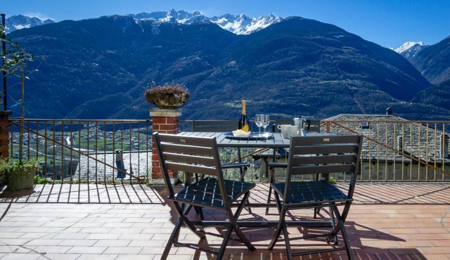 Panoramic Apartment Italian Alps Valtellina near Sondrio, Tirano